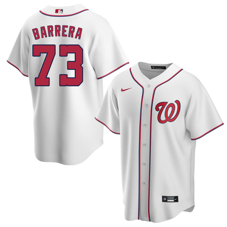 Nike Men #73 Tres Barrera Washington Nationals Baseball Jerseys Sale-White